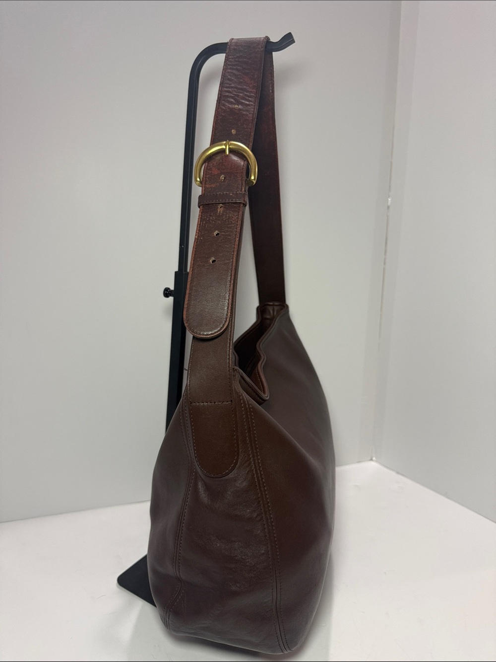 Coach Vintage Soho Zip Hobo 4161 | 1997 USA Made | Brown Leather - Picture 4 of 11